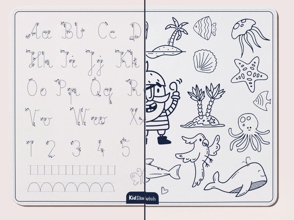 Silikonová podložka na malování a psaní KidSketch Under Sea (3)